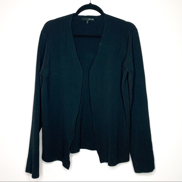 OAK + FORT Oversized Ribbed Black Cardigan size Small - Picture 3 of 10